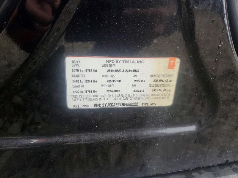 2017 TESLA MODEL X 13