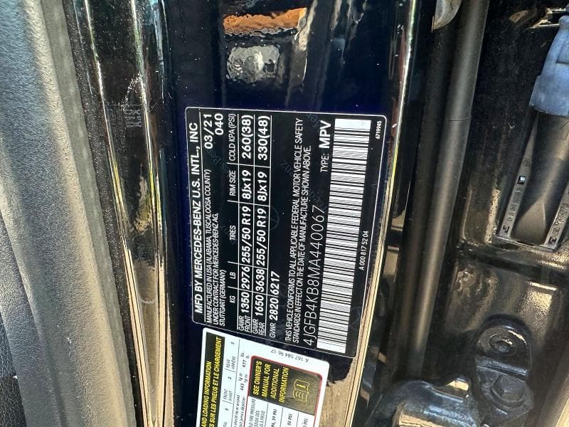 2021 MERCEDES-BENZ GLE 350 4MATIC 350 4MATIC 10