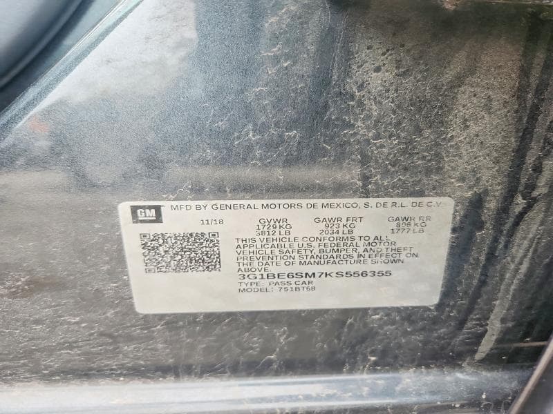 2019 CHEVROLET CRUZE LT 13