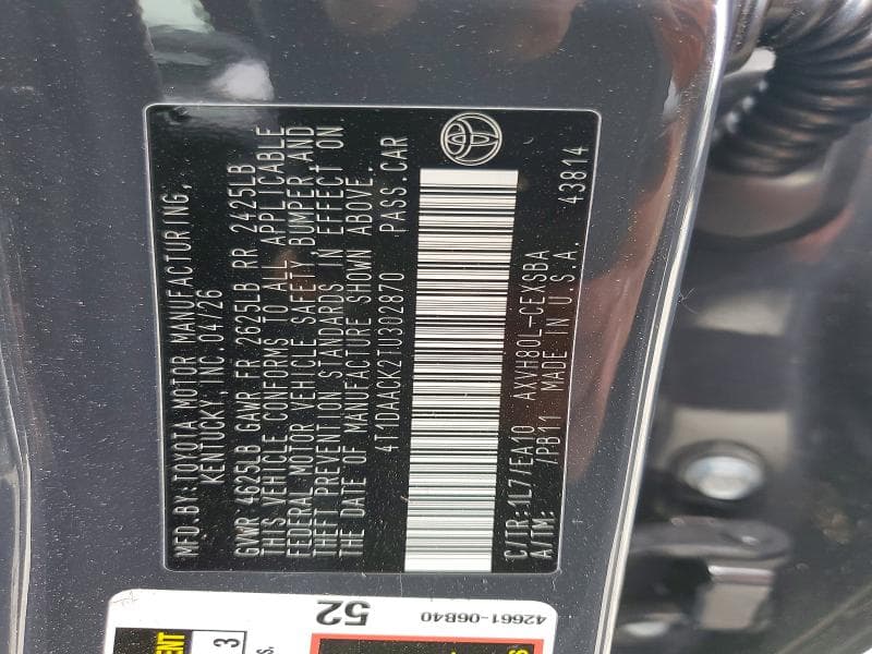 2026 TOYOTA CAMRY SE 12