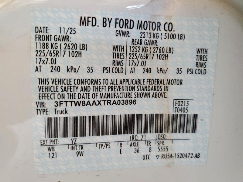 2026 FORD MAVERICK XL 12