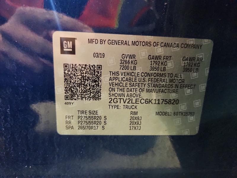 2019 GMC SIERRA LIMITED 13