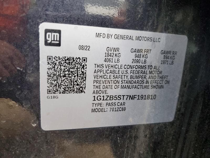 2022 CHEVROLET MALIBU LS LS 13