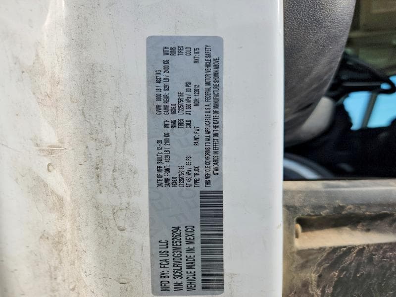 2021 RAM PROMASTER 2500 DELIVERY VAN 13