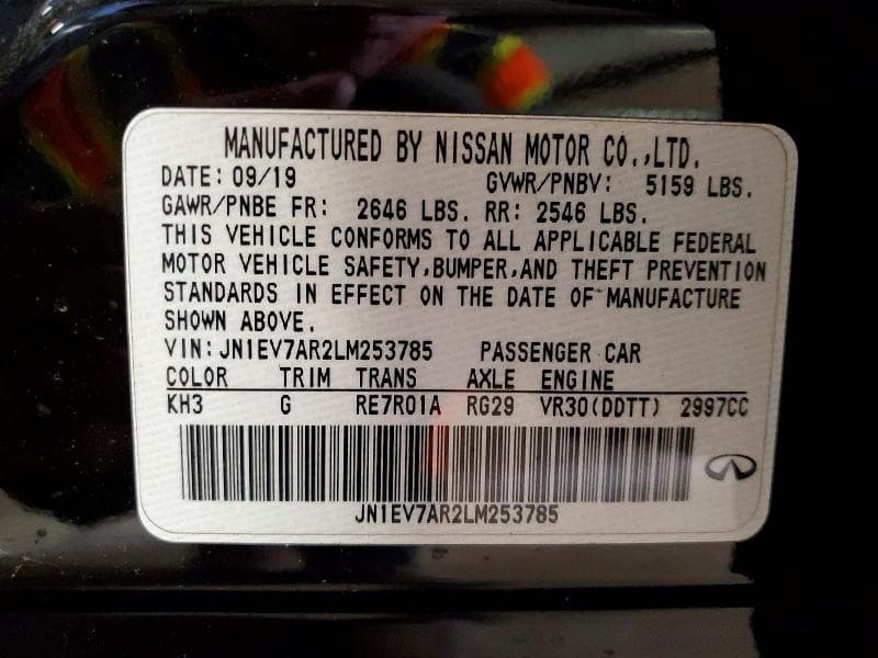 2020 INFINITI Q50 EDITION 30 13