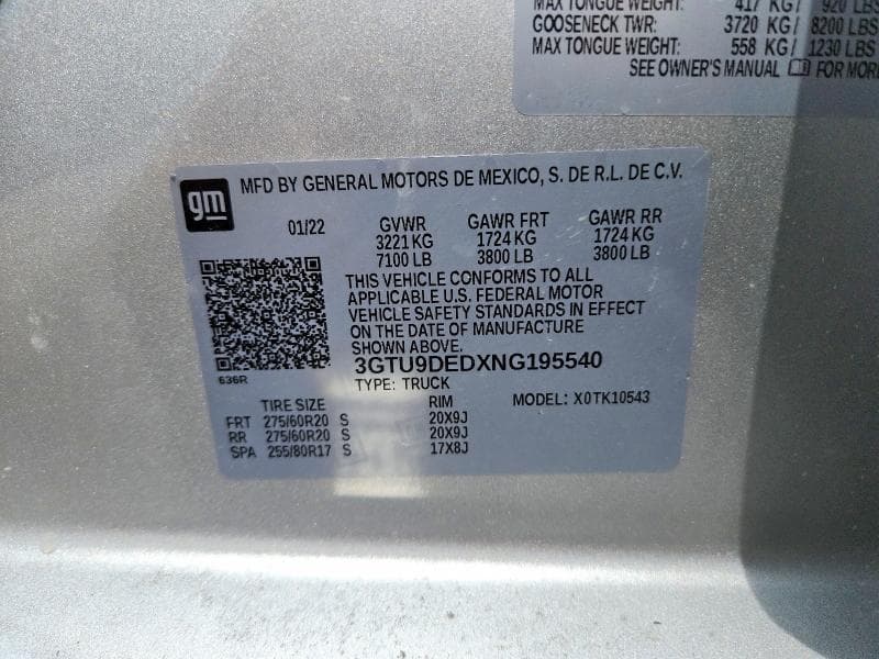 2022 GMC SIERRA LIMITED K1500 SLT 13