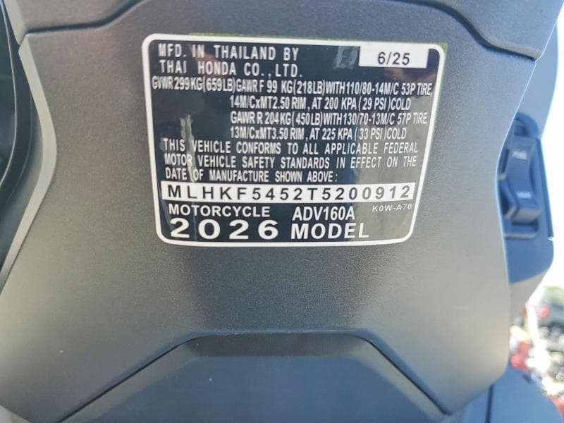 2026 HONDA ADV160 A 9