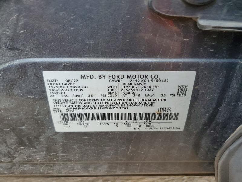 2022 FORD EDGE SE 13