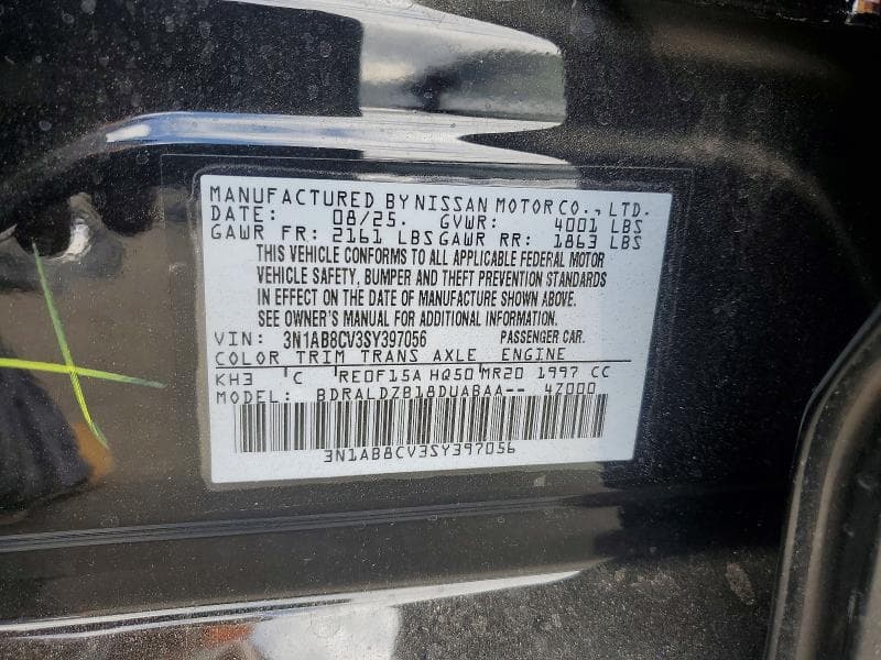 2025 NISSAN SENTRA SV 12