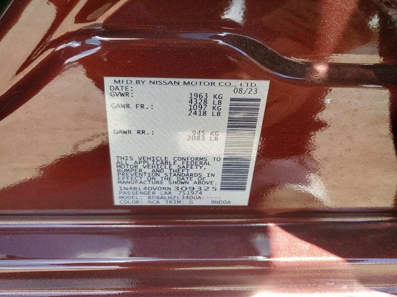 2024 NISSAN ALTIMA SV 12