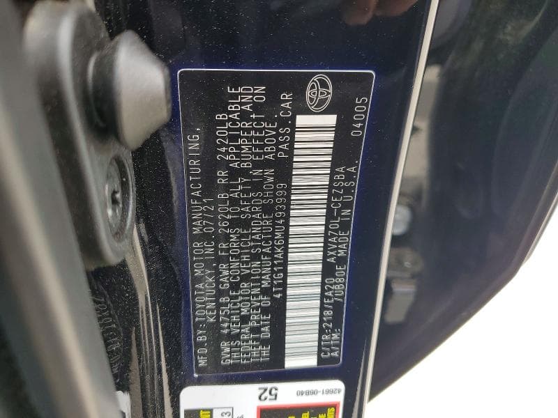 2021 TOYOTA CAMRY SE SE 13