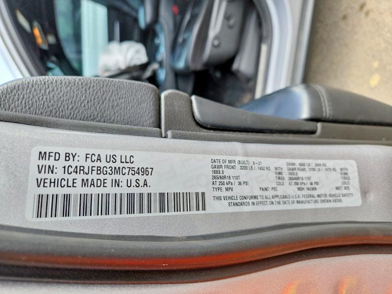 2021 JEEP GRAND CHEROKEE LIMITED 13