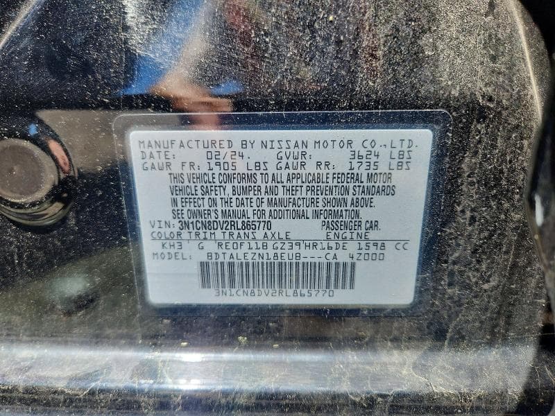 2024 NISSAN VERSA S 12