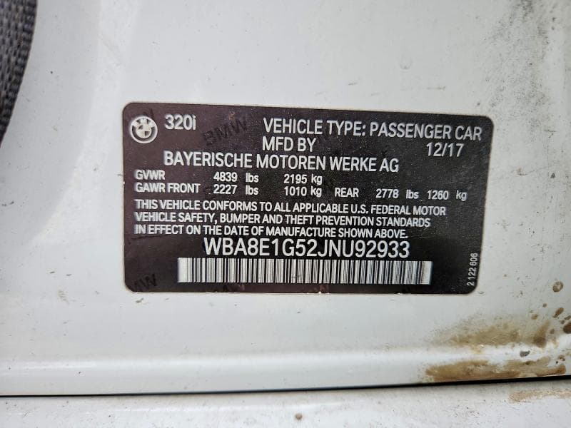 2018 BMW 320 I 12