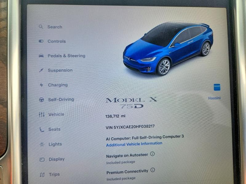 2017 TESLA MODEL X 9
