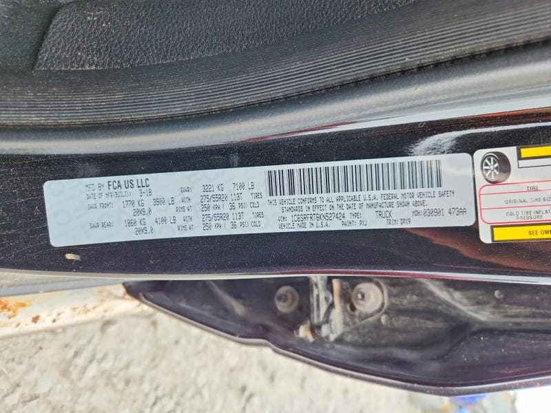 2019 RAM 1500 12