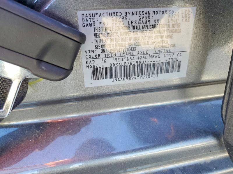 2026 NISSAN SENTRA S 12