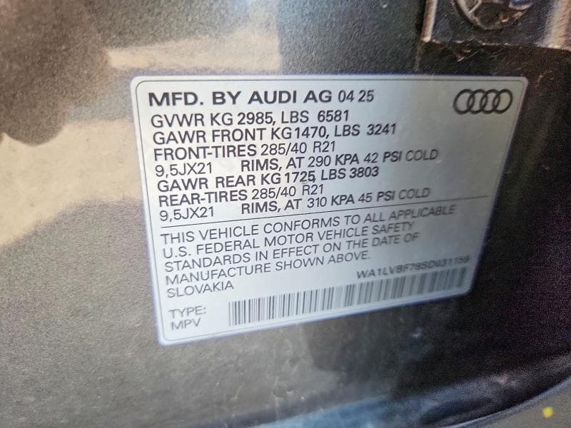 2025 AUDI Q7 PREMIUM PLUS PREMIUM PLUS 12