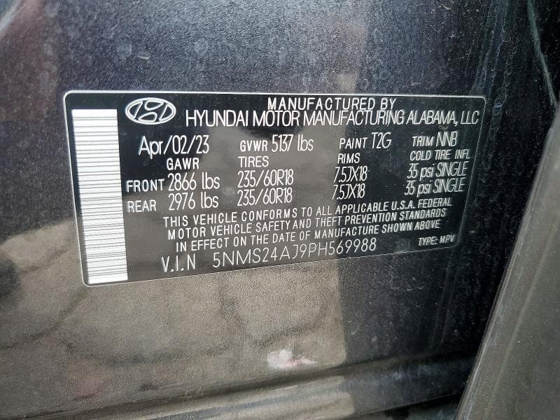 2023 HYUNDAI SANTA FE SEL 14