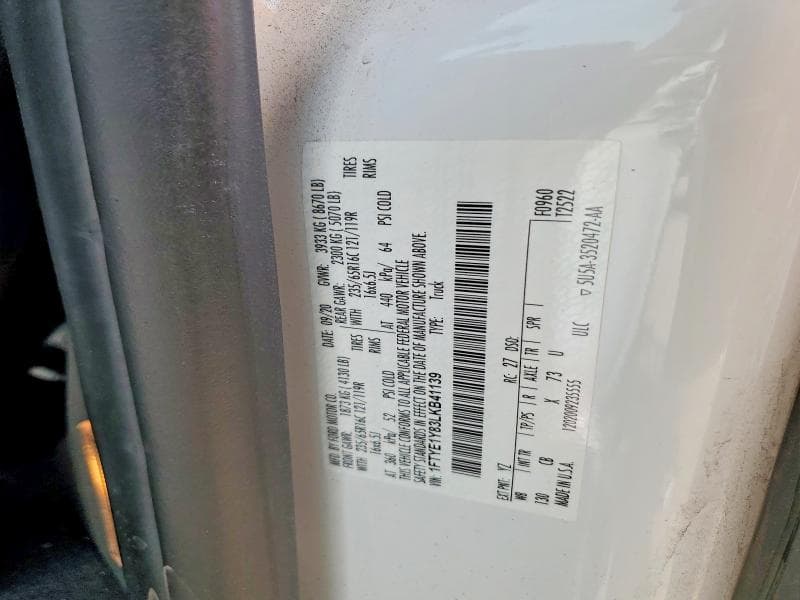 2020 FORD TRANSIT T-150 12