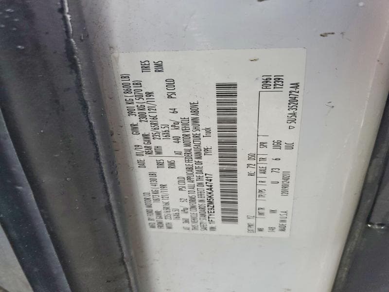 2019 FORD TRANSIT T-150 14