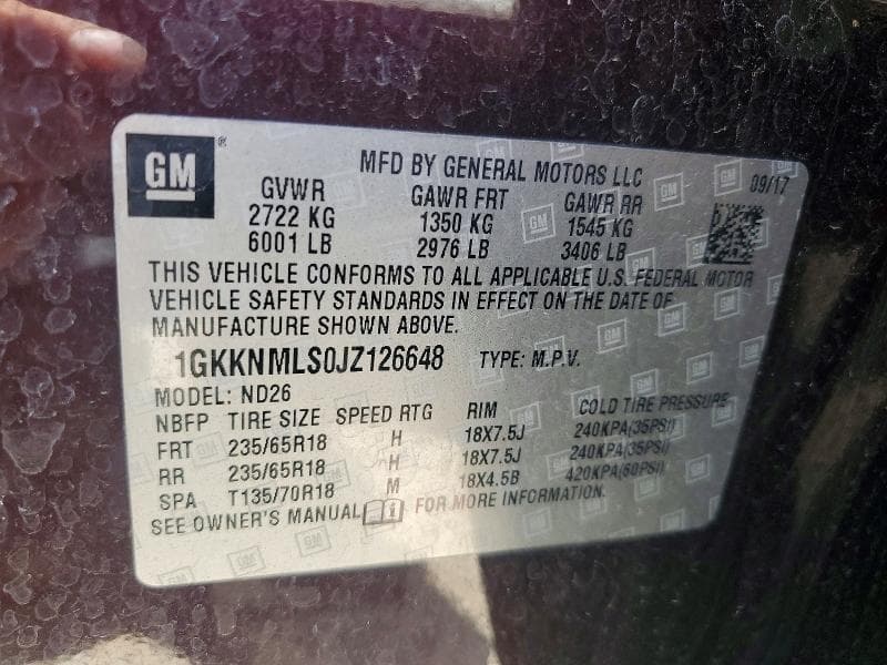 2018 GMC ACADIA SLT-1 14