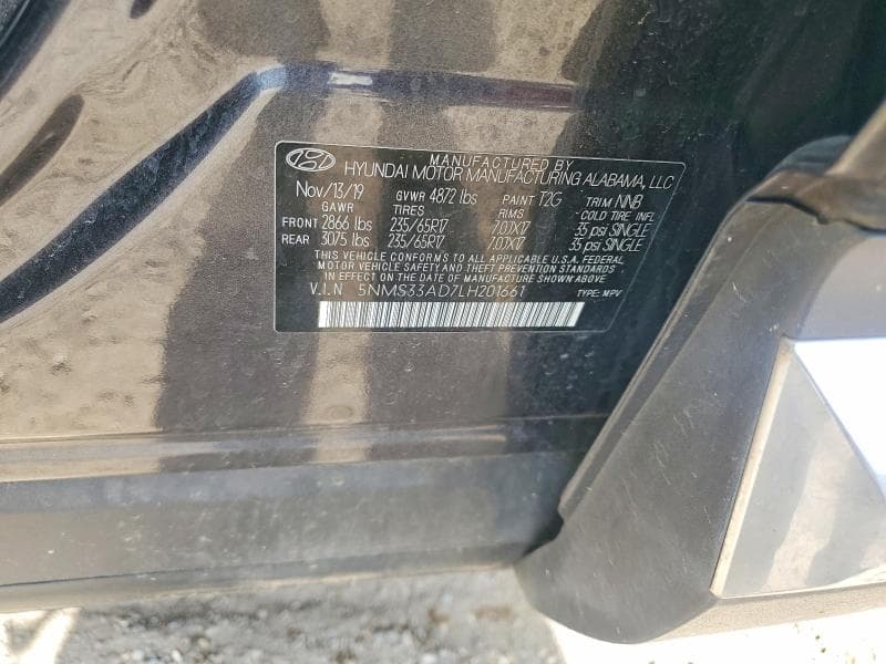 2020 HYUNDAI SANTA FE SEL 12