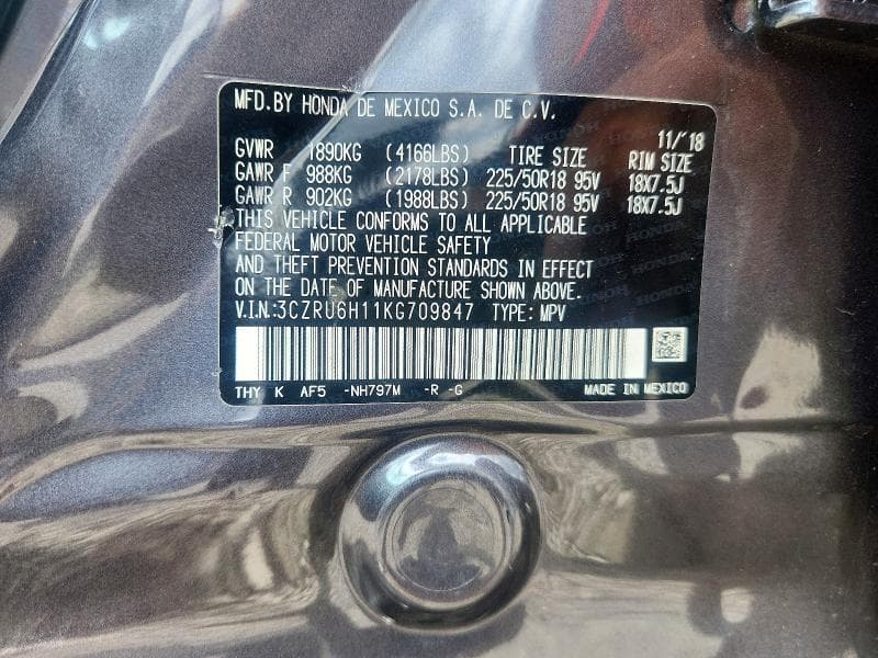 2019 HONDA HR-V SPORT SPORT 12