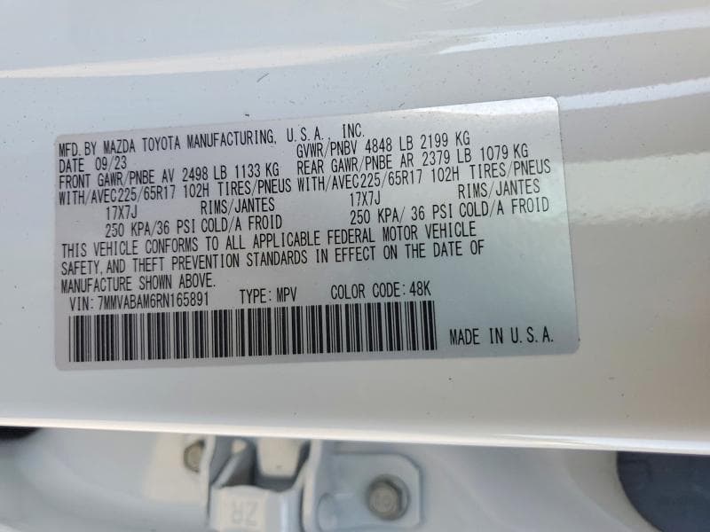 2024 MAZDA CX-50 SELECT SELECT 12