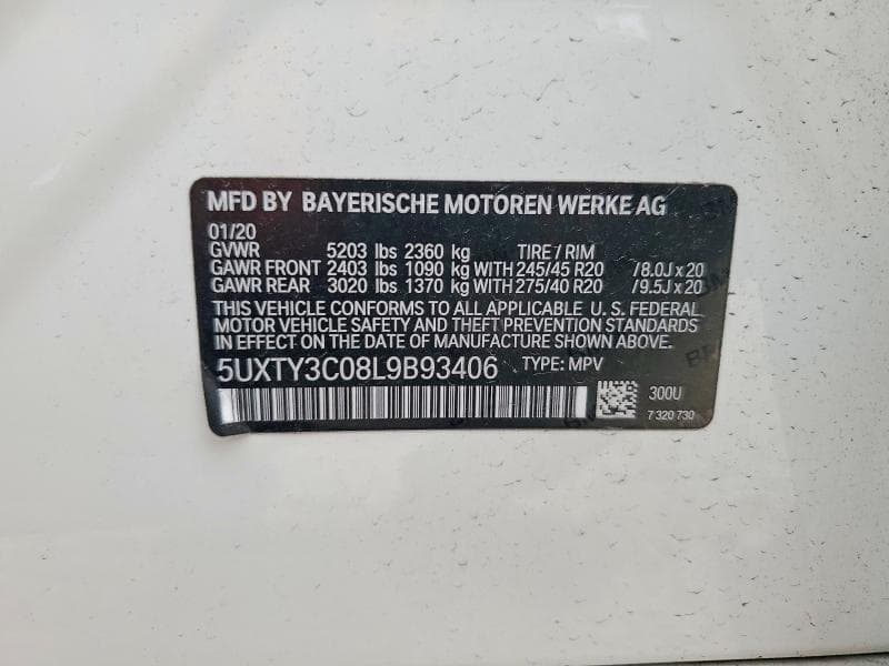 2020 BMW X3 SDRIVE30I SDRIVE30I 14