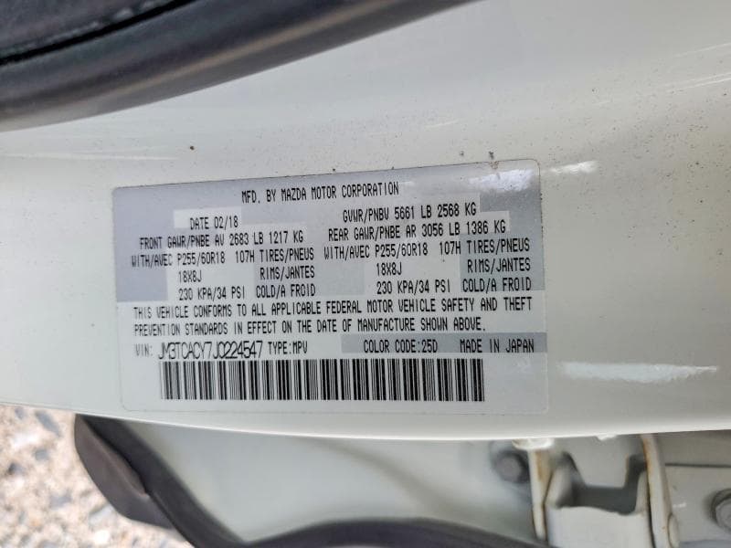 2018 MAZDA CX-9 TOURING 13