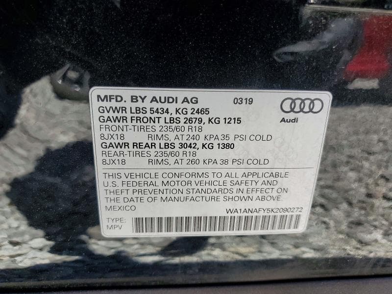 2019 AUDI Q5 PREMIUM 13