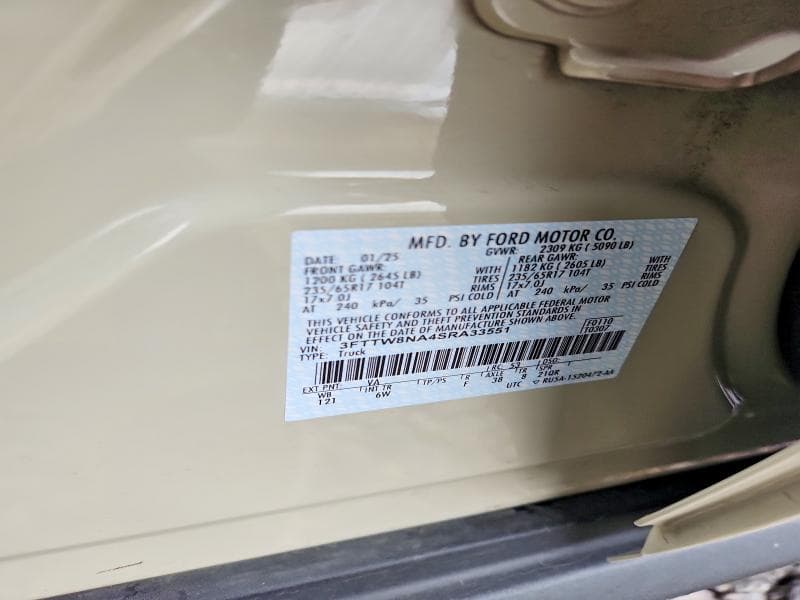 2025 FORD MAVERICK TREMOR TREMOR 13