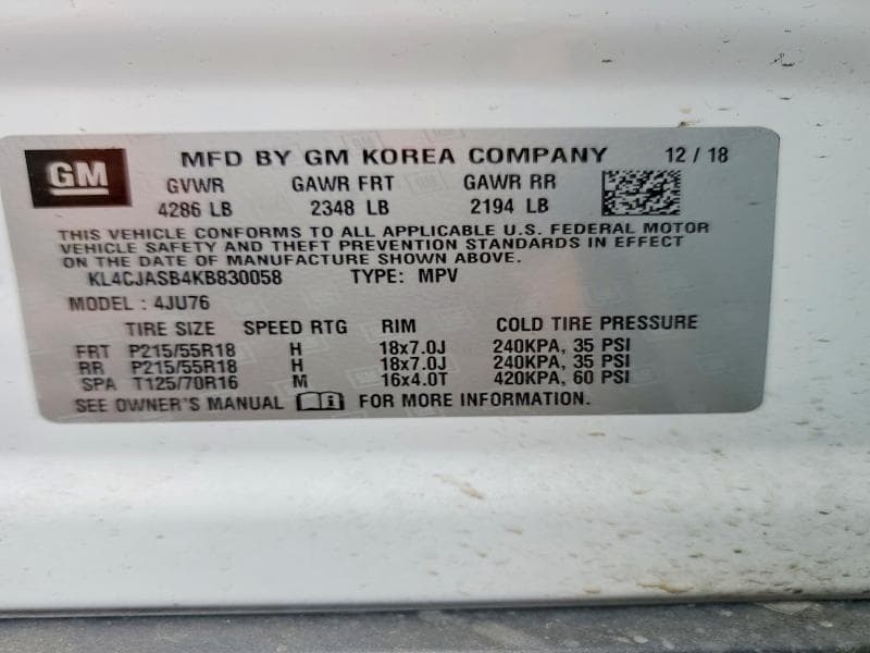 2019 BUICK ENCORE PREFERRED 13