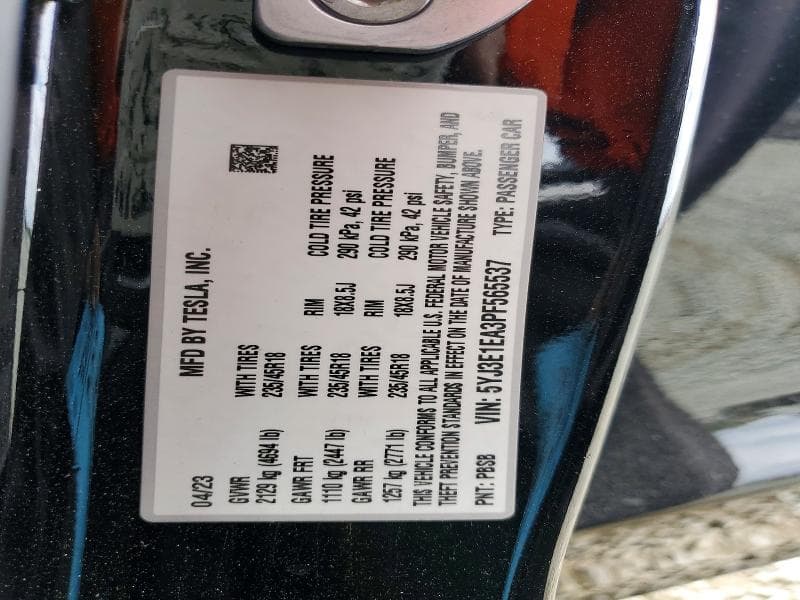 2023 TESLA MODEL 3 13