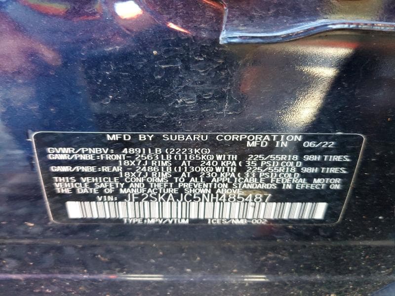 2022 SUBARU FORESTER SPORT 13
