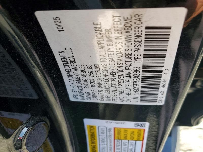 2025 HONDA ACCORD HYBRID SPORT-L 12