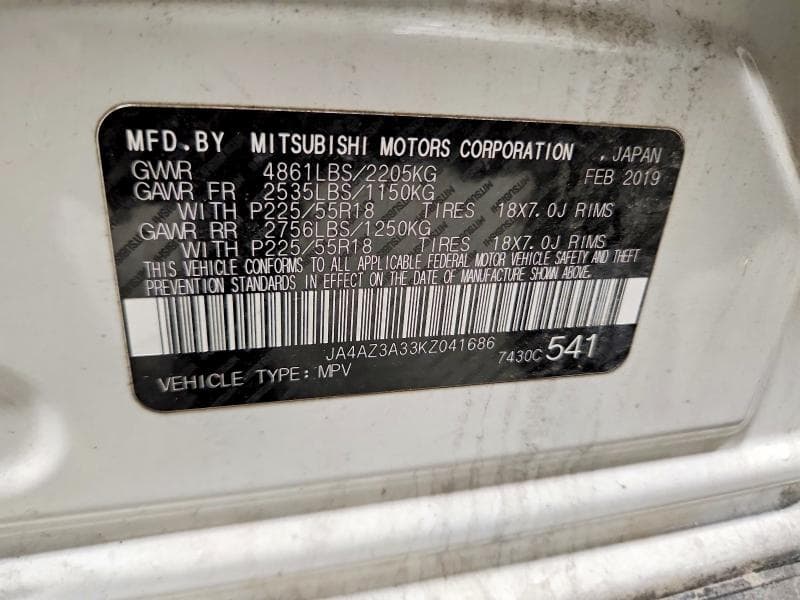 2019 MITSUBISHI OUTLANDER SE/SEL/LE 13