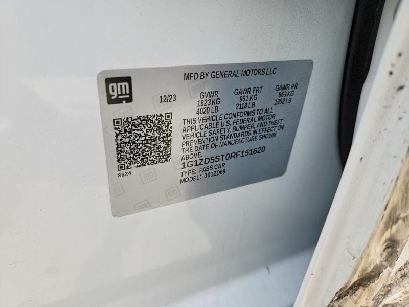 2024 CHEVROLET MALIBU LT LT 12