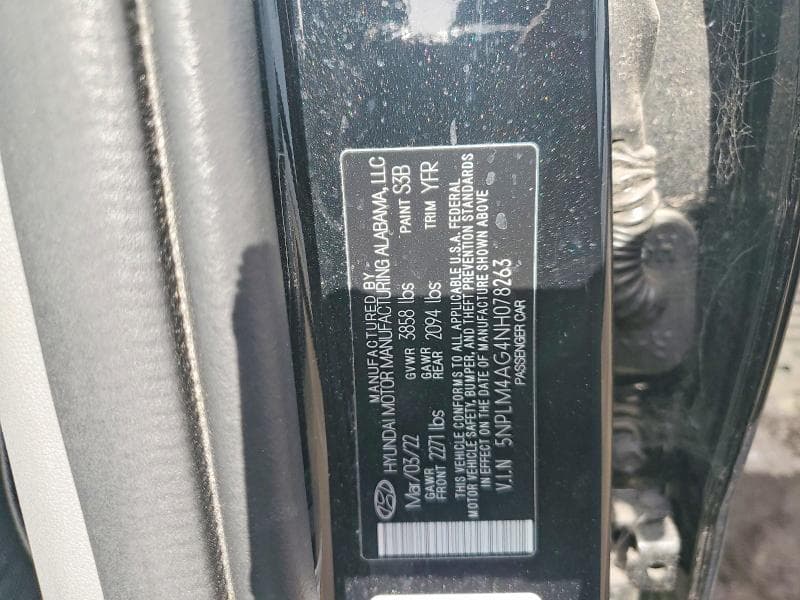 2022 HYUNDAI ELANTRA SEL 12