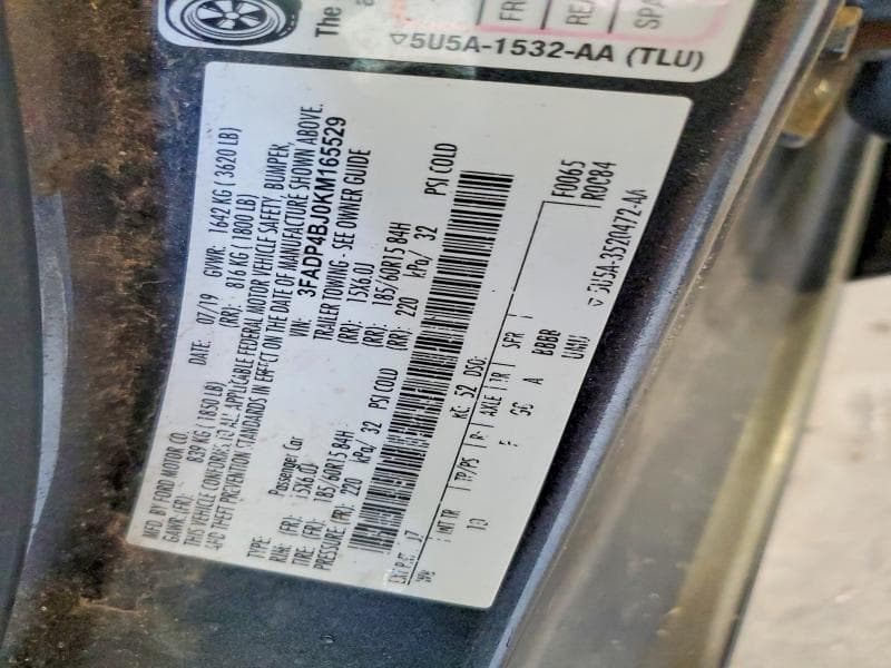 2019 FORD FIESTA SE SE 12