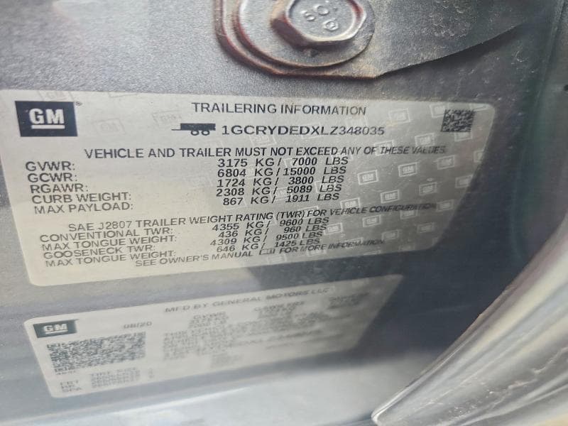 2020 CHEVROLET SILVERADO K1500 LT 12