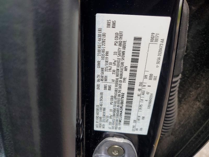 2024 FORD ESCAPE ST LINE SELECT 14