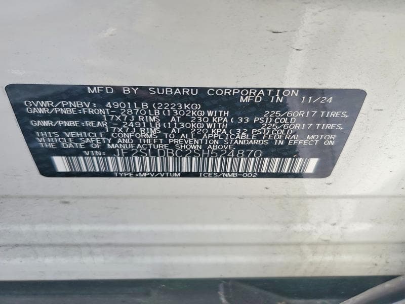2025 SUBARU FORESTER PREMIUM 14