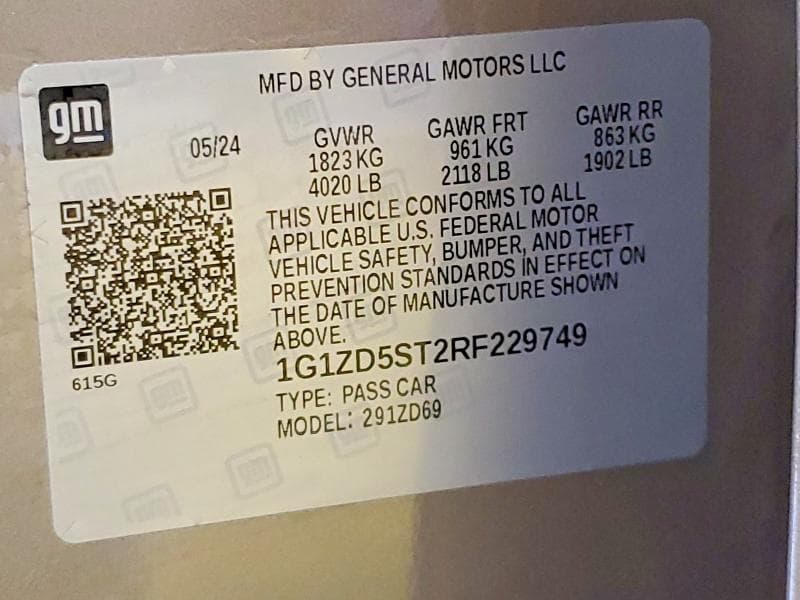 2024 CHEVROLET MALIBU LT 13
