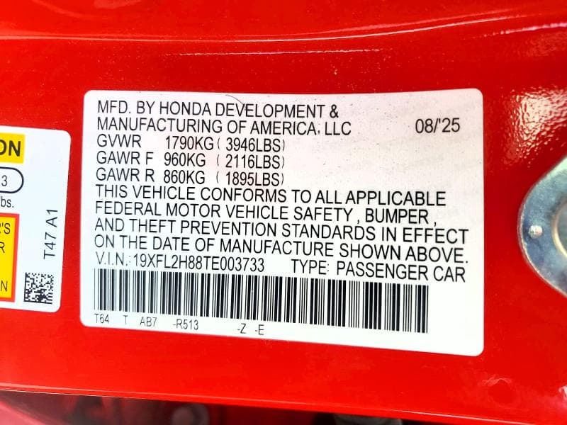 2026 HONDA CIVIC SPORT SPORT 12