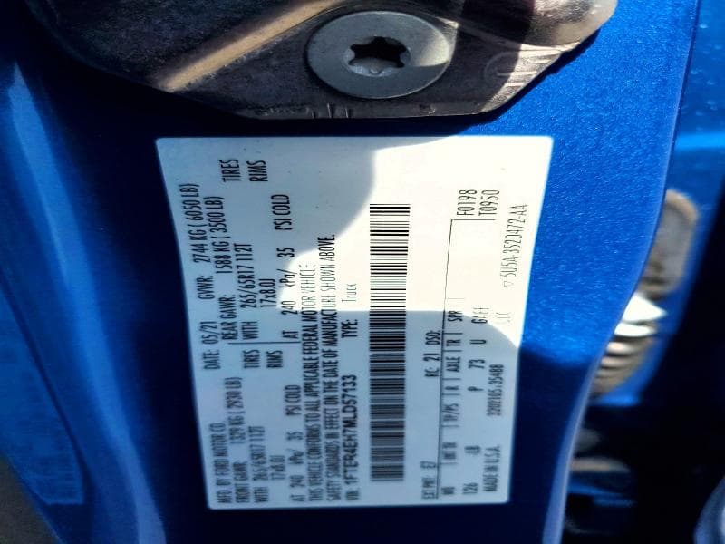 2021 FORD RANGER XL XL 14