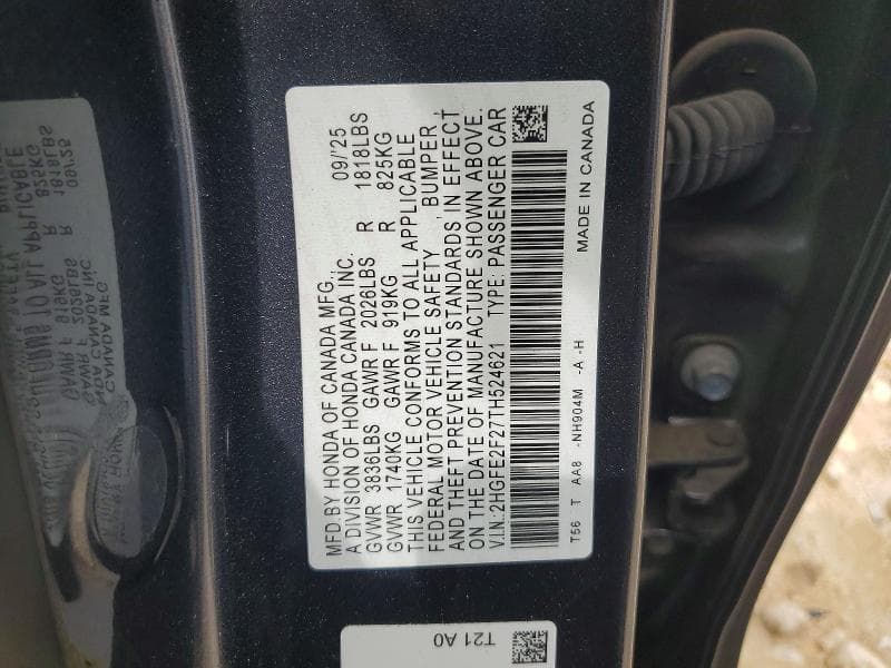 2026 HONDA CIVIC LX 13