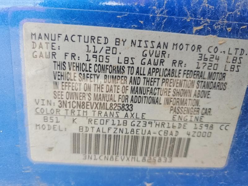 2021 NISSAN VERSA SV SV 13