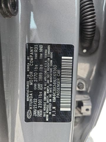 2022 HYUNDAI VENUE LIMITED 14